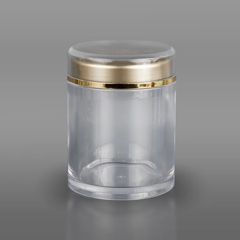 Transparent Acrylic Capsule Bottle With Lid
